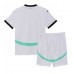Camisa de Futebol Áustria Equipamento Secundário Infantil Europeu 2024 Manga Curta (+ Calças curtas)
